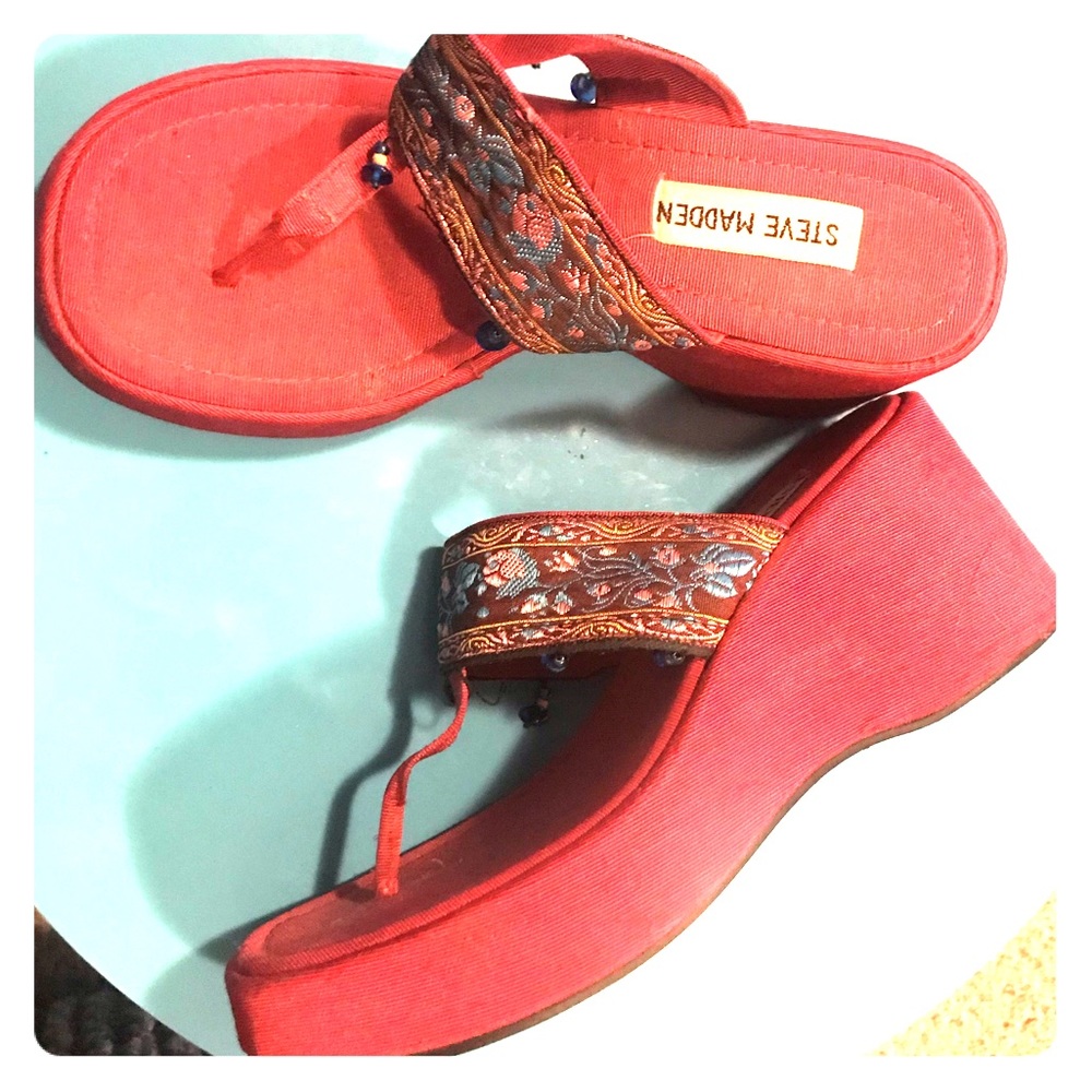 HP👠Vintage Steve Madden Pink Platforms